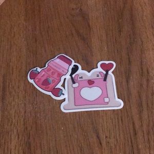 2 piece sticker pack! Different designs on each sticker